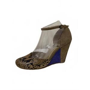 SEYCHELLES Color Block Wedge with Ankle Strap